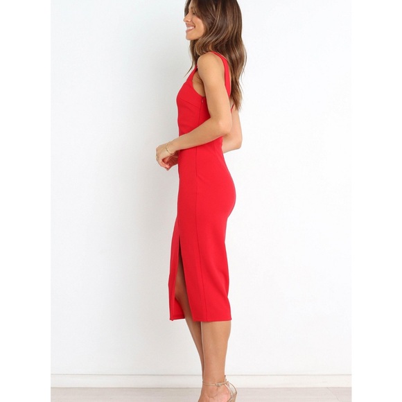 Petal and Pup Red Sleeveless Midi Dress NWT - Size 4 - Picture 3 of 10